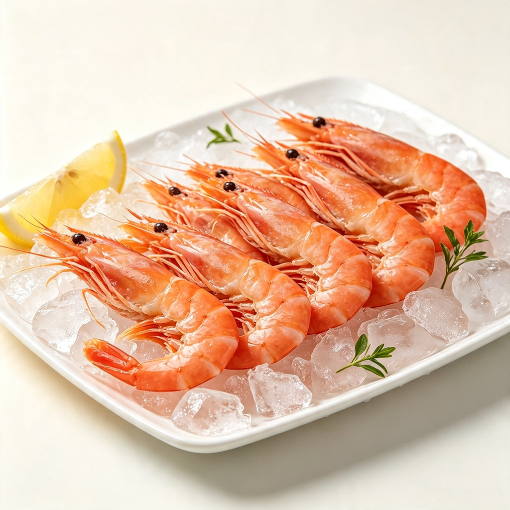 Frozen Cooked Deep-Sea Red Prawns