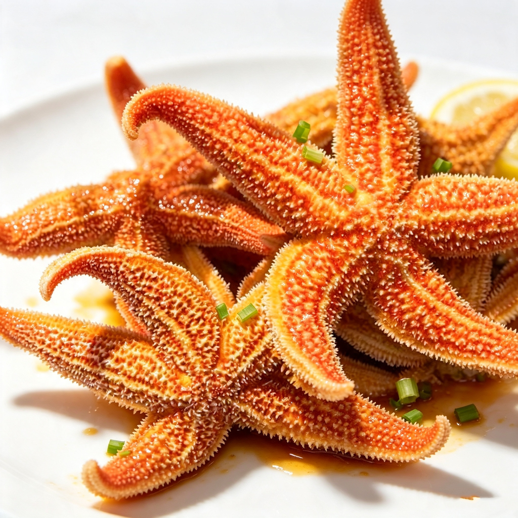 Cooked Frozen Edible Starfish Deep-Sea Five-Pointed Starfish Seafood
