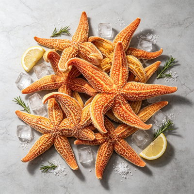 Cooked Frozen Deep‑Sea Starfish